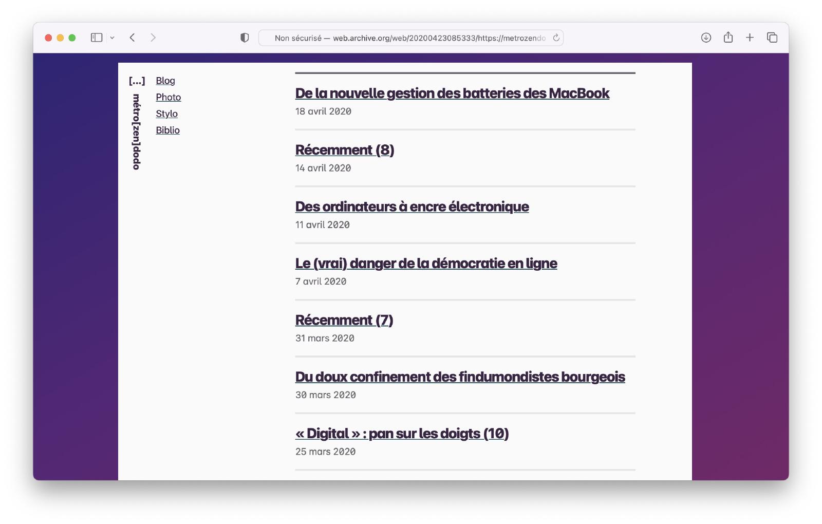 La huitième version de Zinzolin en décembre 2019.